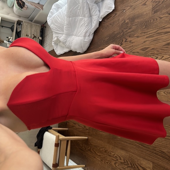 Red Strapless Dress - Picture 6 of 6